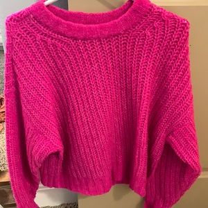 Hot pink Ae sweater